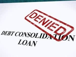 Denied debt consolidation loan
