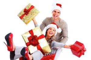 posts-holiday-savings - Harold Shepley & Associates, LLC - Harold Shepley & Associates, LLC A woman and a man shopping with Christmas presents