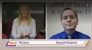 PA Live Harold Shepley with a woman and a man smiling at the camera